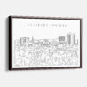 Framed Colorado Springs Canvas Print - Main - Light