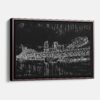 Framed Da Nang Vietnam Canvas Art print - Main - Dark