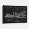 Framed Da Nang Vietnam Canvas Art print - Main - Dark