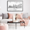 Framed Da Nang Vietnam Wall Art for Living Room