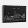 Framed Dallas Texas Canvas Print - Main - Dark