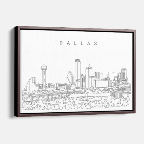 Dallas TX Skyline Canvas Print