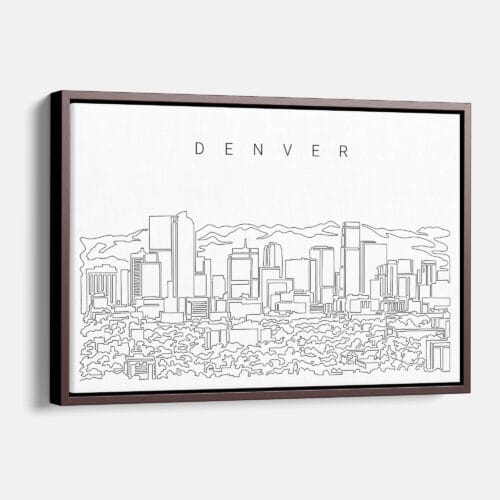 Denver Skyline Canvas Print