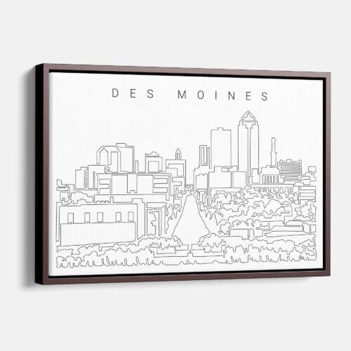 Des Moines Skyline Canvas Print