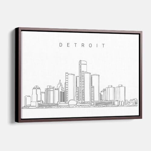 Detroit Skyline Canvas Print