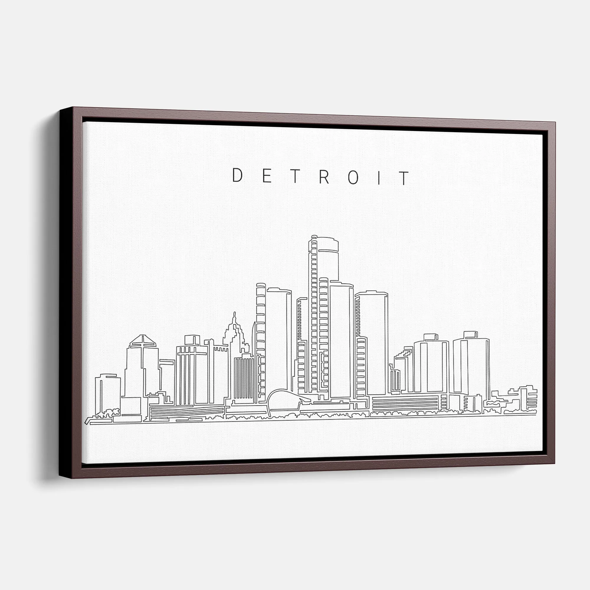 Detroit Skyline Canvas Print