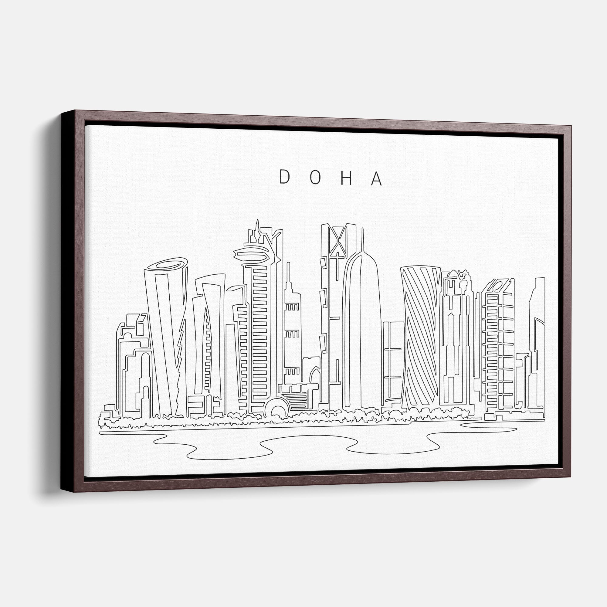 Doha Skyline Canvas Print