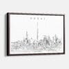 Framed Dubai Canvas Print - Main - Light