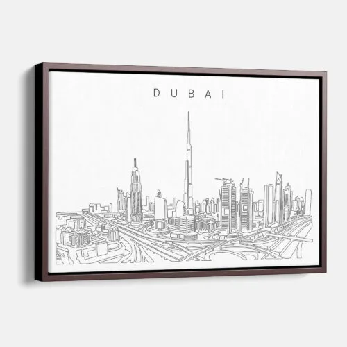 Dubai Skyline Canvas Print