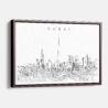 Framed Dubai Canvas Print - Main - Light