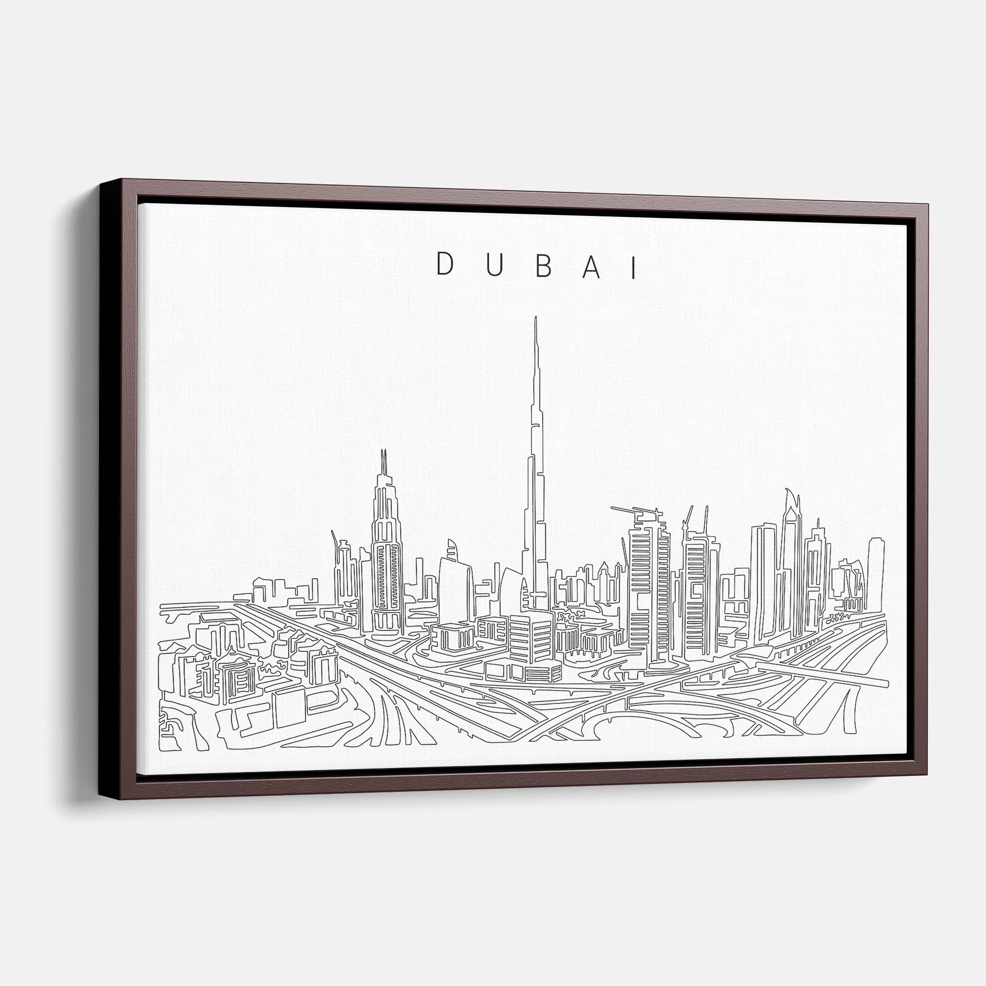 Dubai Skyline Canvas Print