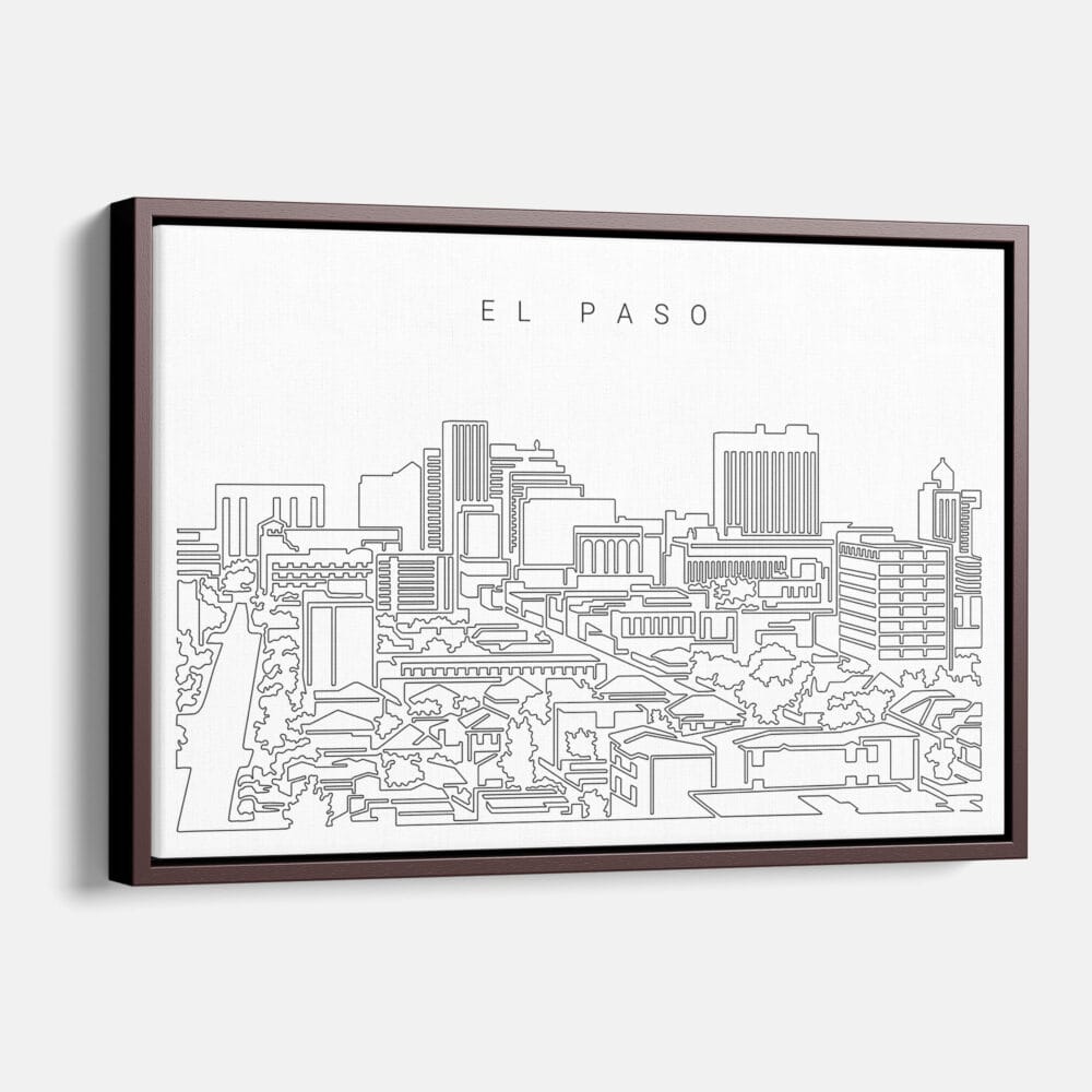 Framed El Paso Canvas Print - Main - Light