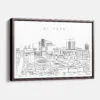 Framed El Paso Canvas Print - Main - Light