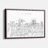 Framed El Paso Canvas Print - Main - Light