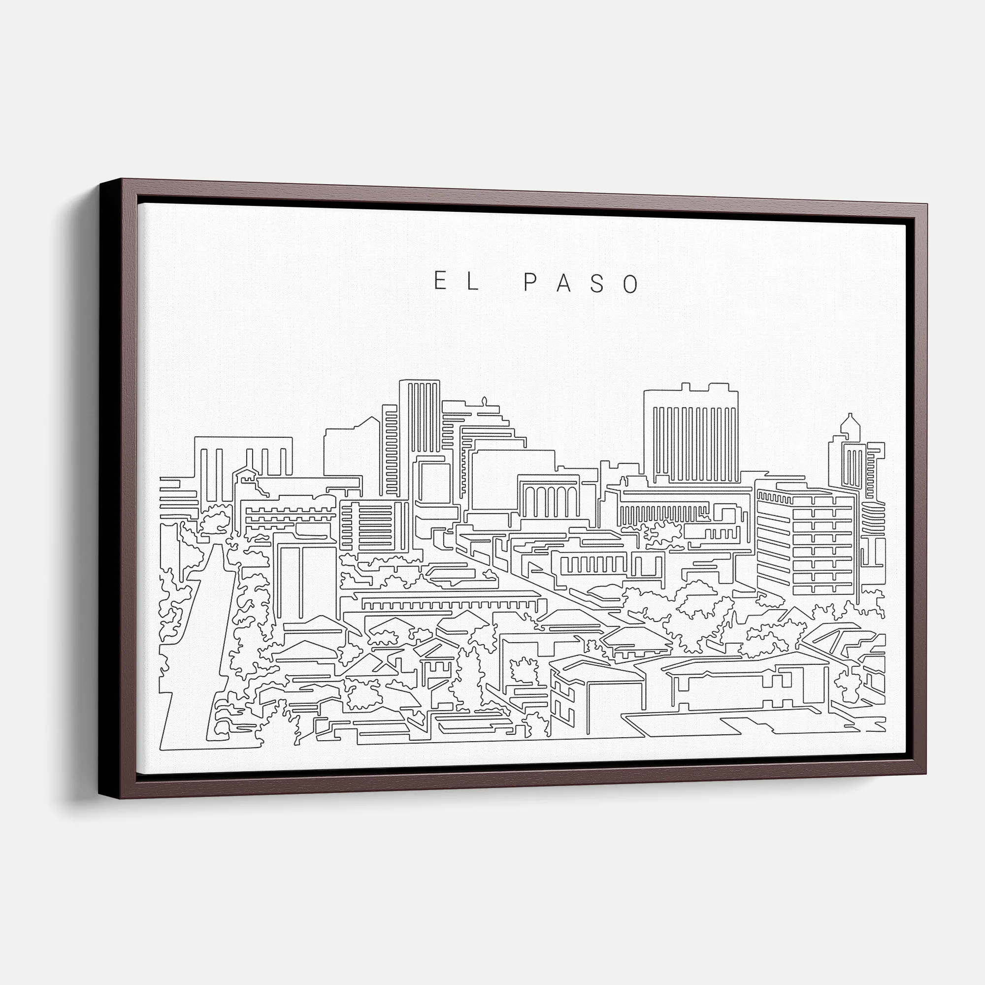 El Paso Skyline Canvas Print