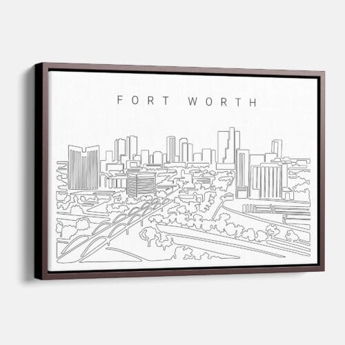 Fort Worth Skyline Canvas Print