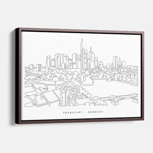 Frankfurt Main Skyline Canvas Print