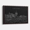 Framed Fresno Canvas Print - Main - Dark