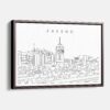 Framed Fresno Canvas Print - Main - Light