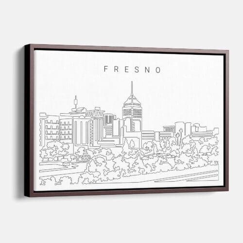 Fresno Skyline Canvas Print