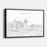 Framed Fresno Canvas Print - Main - Light