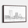 Framed Grand Rapids Canvas Print - Main - Light