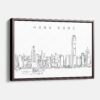 Framed Hong Kong Canvas Print - Main - Light
