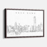 Framed Hong Kong Canvas Print - Main - Light