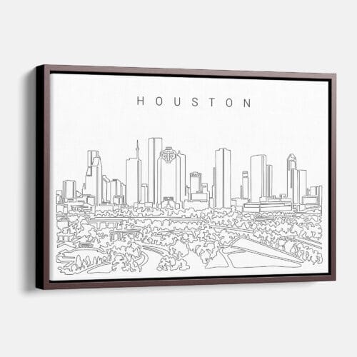 Houston TX Skyline Canvas Print