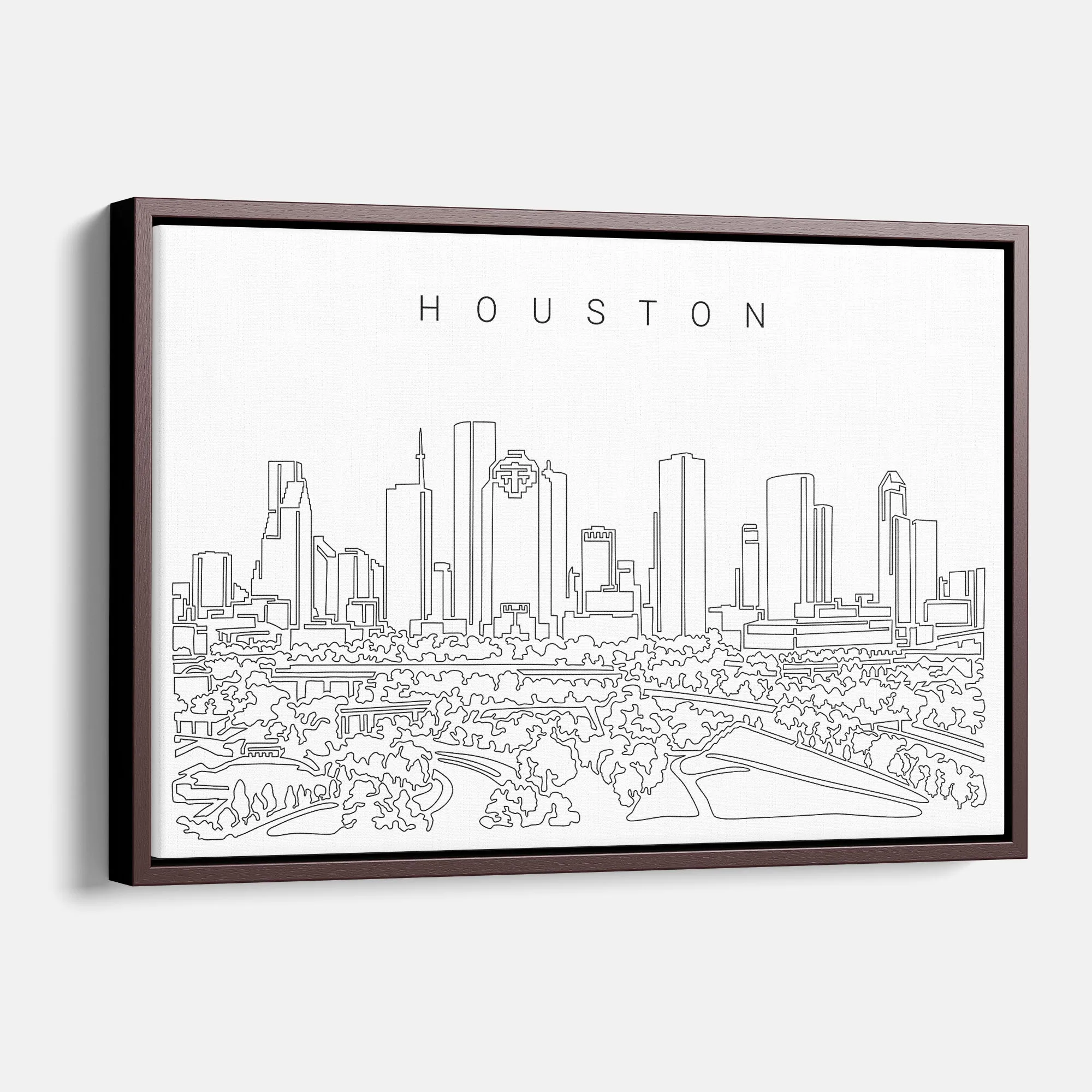 Houston TX Skyline Canvas Print