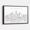 Framed Indianapolis Canvas Print - Main - Light