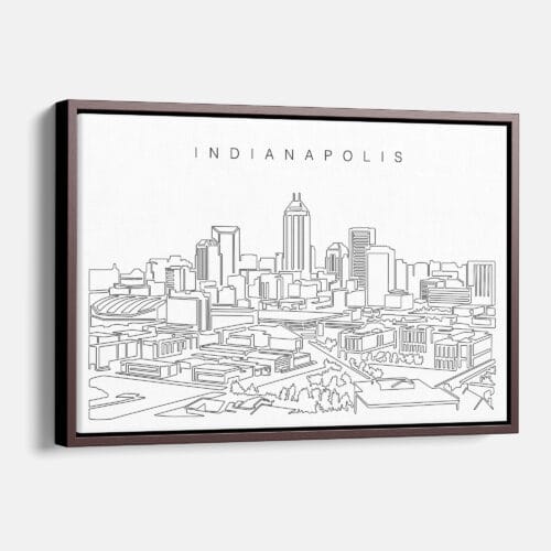 Indianapolis Skyline Canvas Art Print