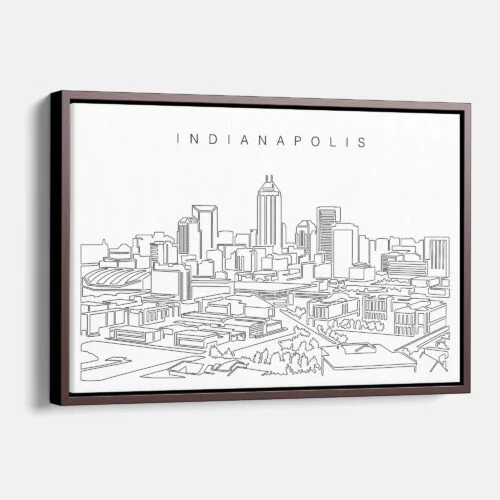 Indianapolis Skyline Canvas Art Print