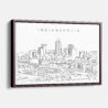 Framed Indianapolis Canvas Print - Main - Light