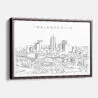 Framed Indianapolis Canvas Print - Main - Light