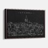 Framed Istanbul Canvas Print - Main - Dark