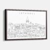 Framed Istanbul Canvas Print - Main - Light