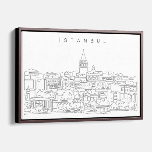 Istanbul Skyline Canvas Print