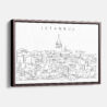 Framed Istanbul Canvas Print - Main - Light