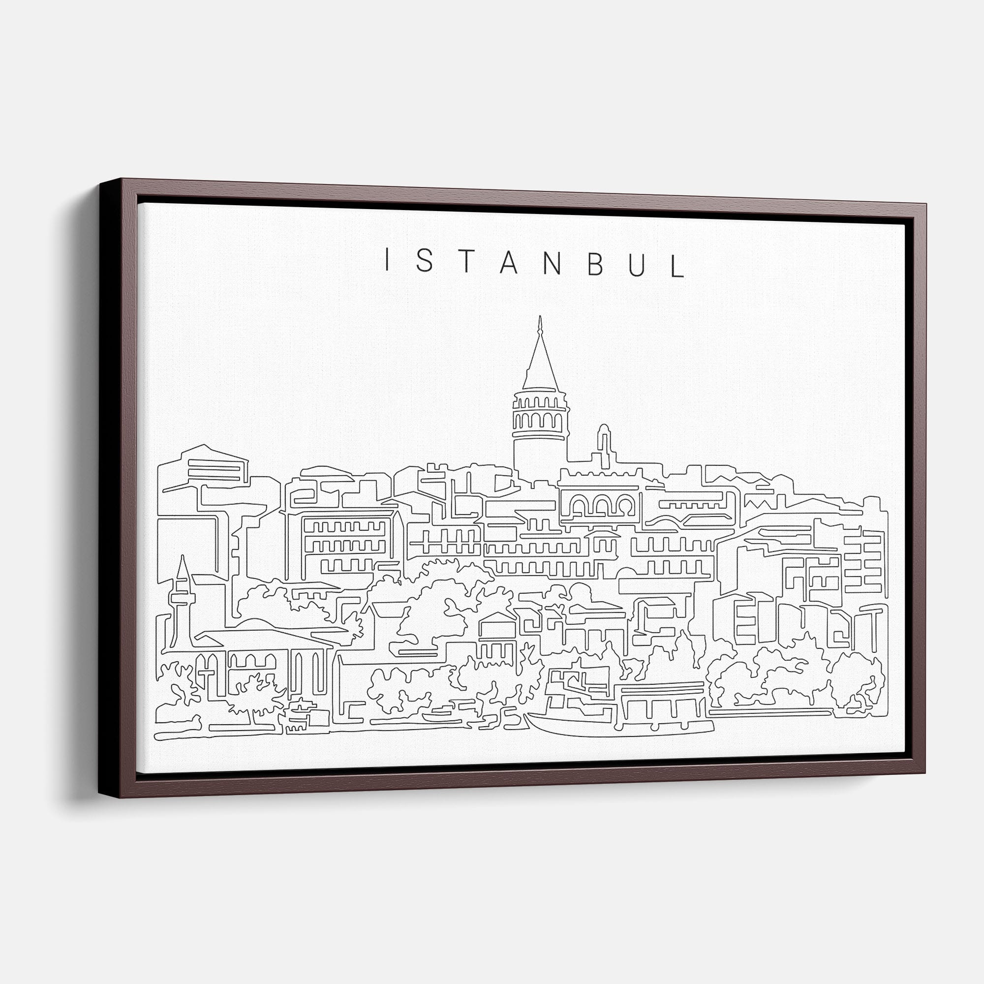Istanbul Skyline Canvas Print
