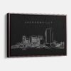 Framed Jacksonville Canvas Print - Main - Dark