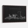 Framed Jacksonville Canvas Print - Main - Dark