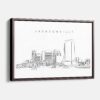 Framed Jacksonville Canvas Print - Main - Light
