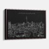 Framed Johannesburg Canvas Print - Main - Dark