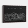 Framed Kansas City Canvas Print - Main - Dark