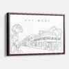 Framed Key West Canvas Print - Main - Light