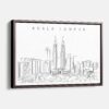 Framed Kuala Lumpur Canvas Print - Main - Light