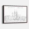 Framed Kuala Lumpur Canvas Print - Main - Light