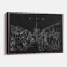 Framed Kyoto Canvas Print - Main - Dark