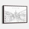Framed Kyoto Canvas Print - Main - Light
